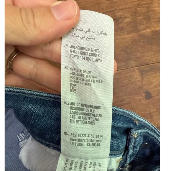 Hollister Patchwork High Rise Flare Bell Bottom Jeans Women's Size 00R 23 x 32" - Picture 5 of 13